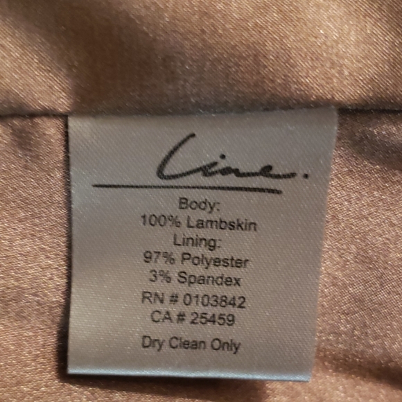 Line lambskin leather jacket - Picture 2 of 2